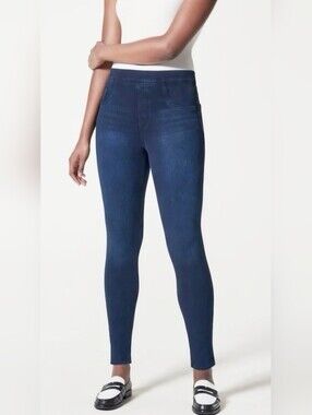 SPANX Dark Blue Stretch Denim Skinny